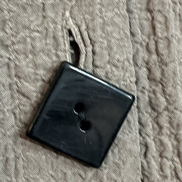 Ali Miles Boho Button Tunic Top Size XL Sleeveless Lagenlook Minimalist Pockets - Picture 8 of 11